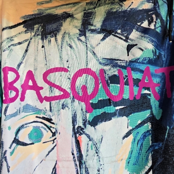 Jean-Michel Basquiat Members Only New Front Zip Hooded Windbreaker Size Medium - Picture 9 of 13